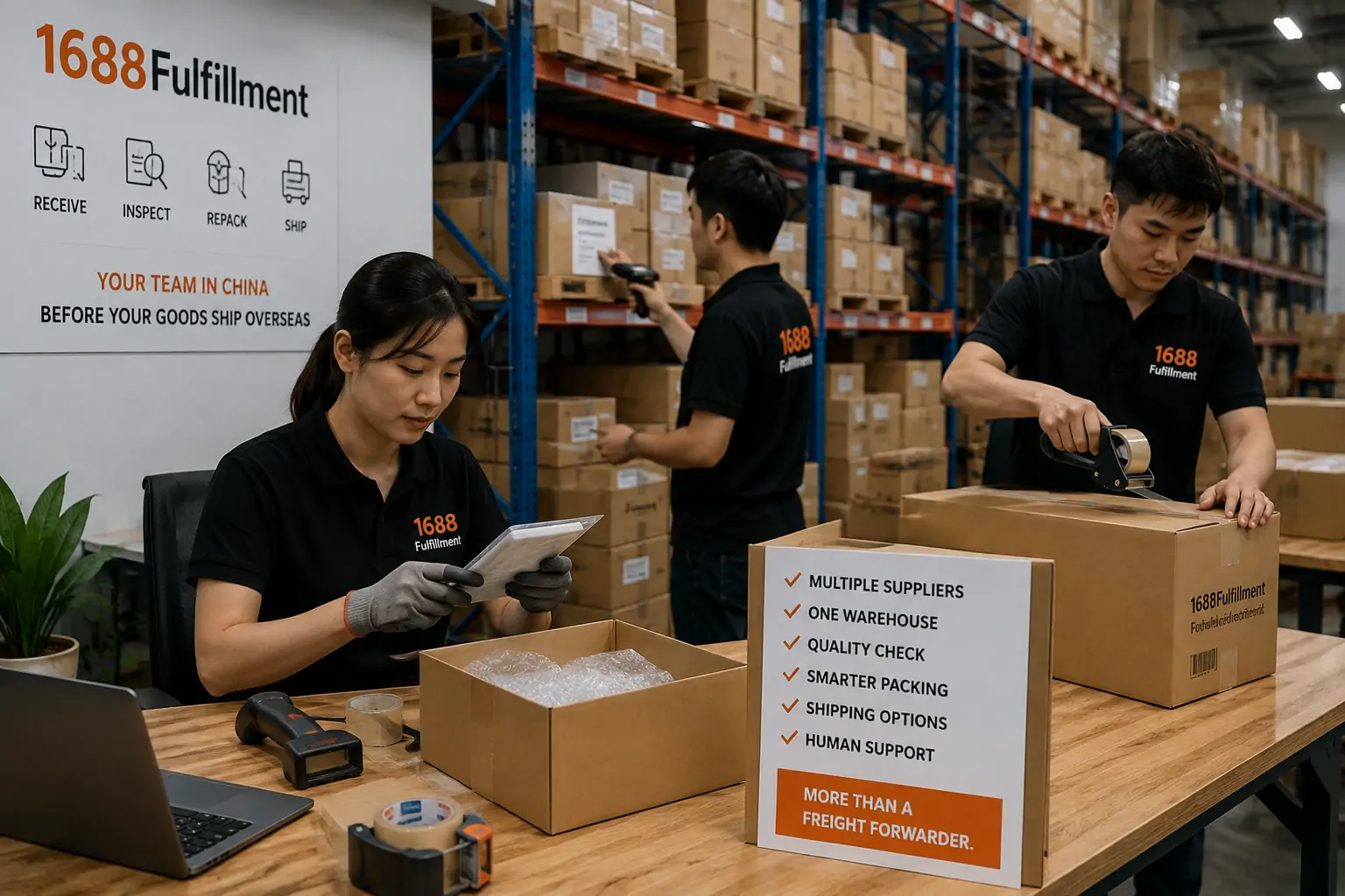 1688Fulfillment China warehouse team