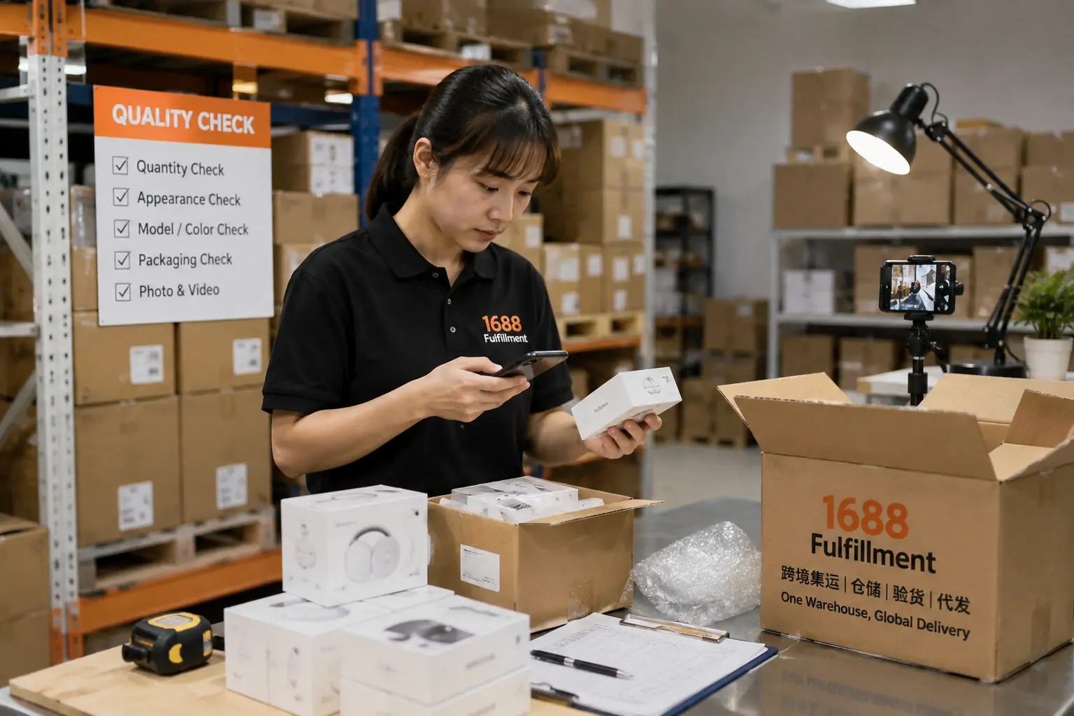 Product inspection and verification at 1688Fulfillment China warehouse