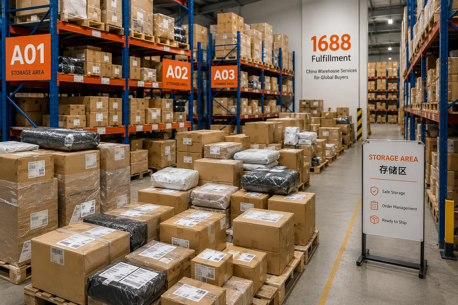 China warehouse storage for supplier parcels